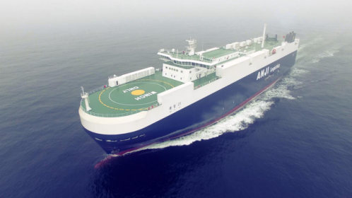 安吉航运入列史上最秀美的智能型3800车位滚装船