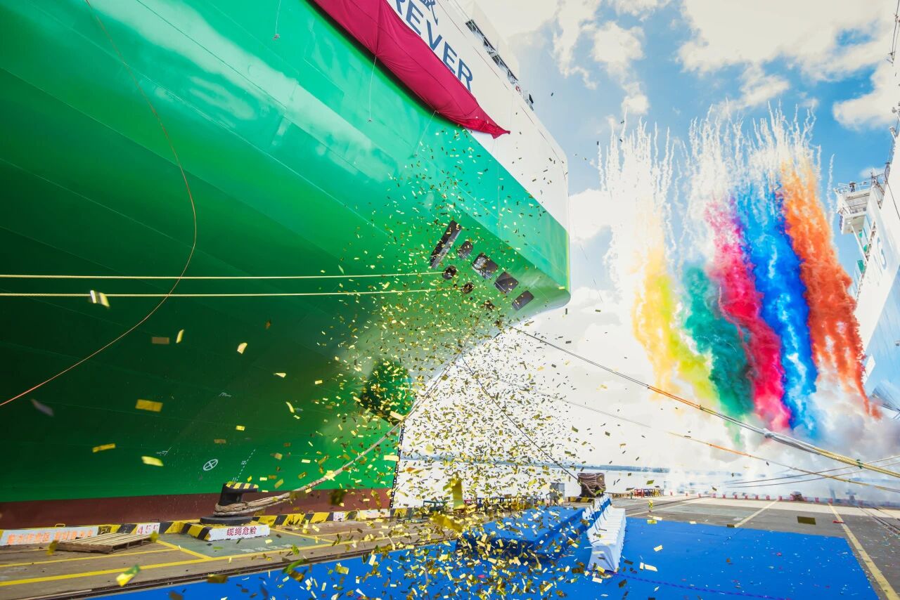 第40艘自营滚装船“安吉常盛”轮交付！MK体育远洋船队再扩编，助力“中国智造”走向世界